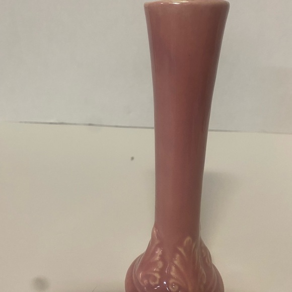 Brush McCoy Bud Pink Vase , small chip on top - Picture 4 of 8